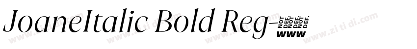 JoaneItalic Bold Reg字体转换